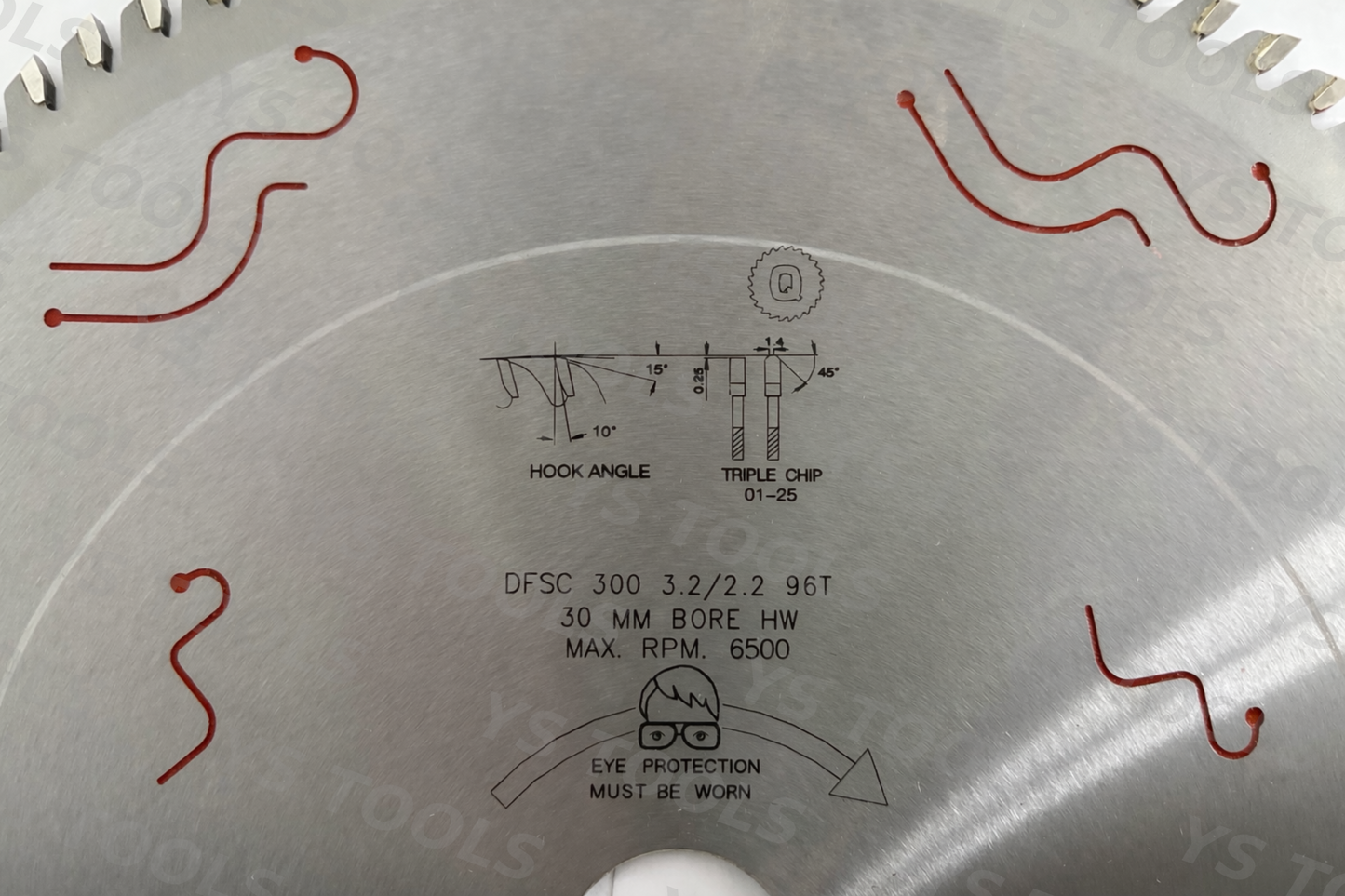 12" 96T TCG TCT Saw Blade – 30mm Bore – Panel & Melamine