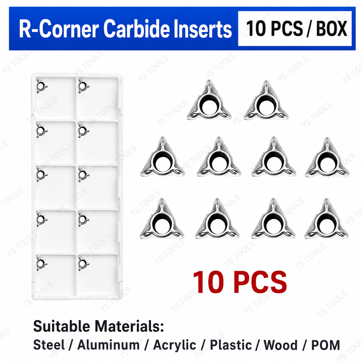 Portable Pneumatic Chamfering Machine – R & C Radius Inserts Set