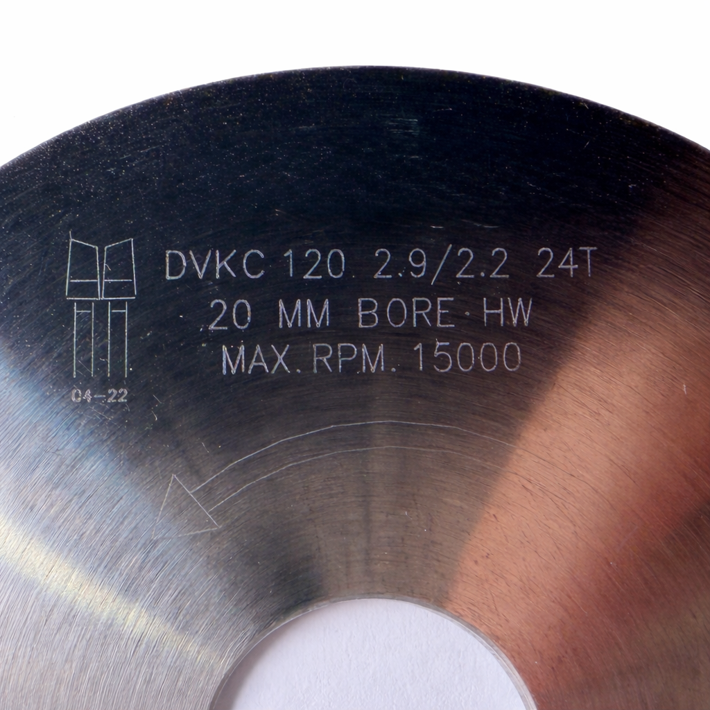 120mm 24T Panel Saw Scoring Blade – 20mm Bore – 2.9mm Kerf – Carbide Tipped