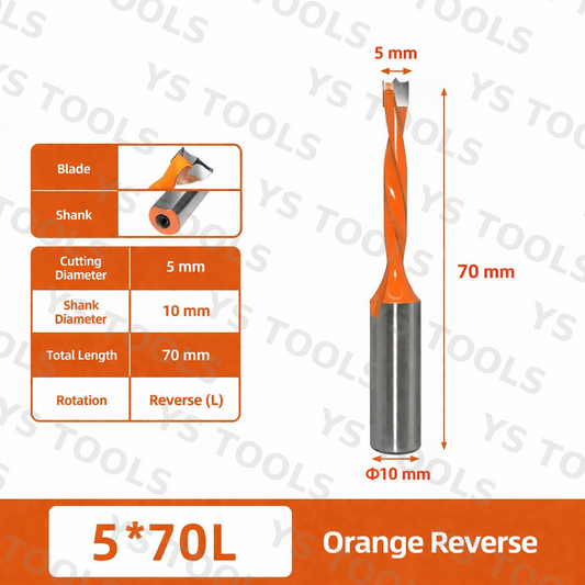 5mm x 70mm Carbide Boring Bit, 10mm Shank