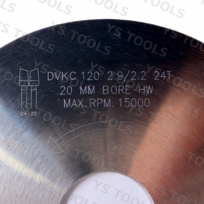 120mm 24T Panel Saw Scoring Blade – 20mm Bore – 2.9mm Kerf – Carbide Tipped