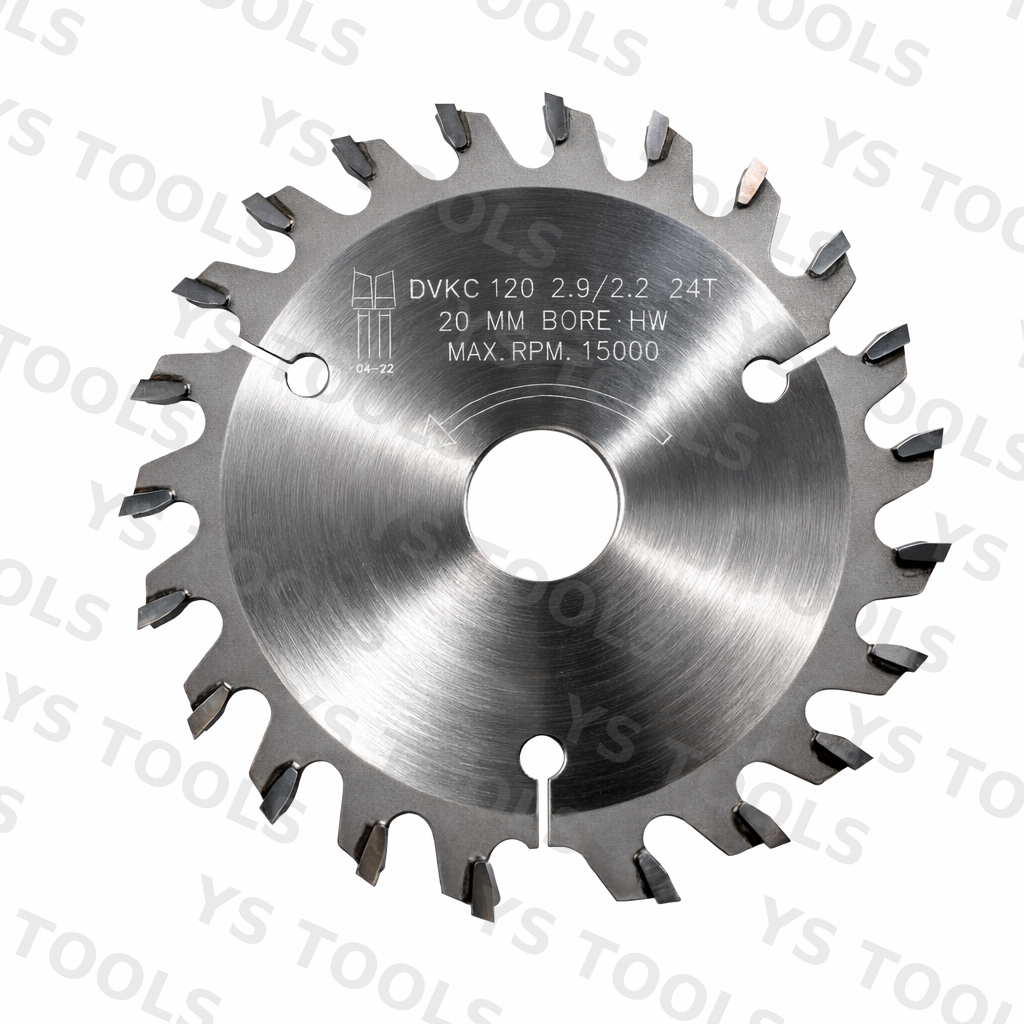 120mm 24T Panel Saw Scoring Blade – 20mm Bore – 2.9mm Kerf – Carbide Tipped