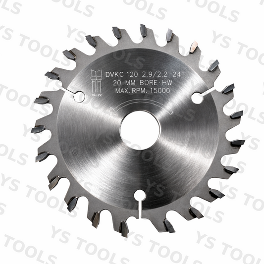 120mm 24T Panel Saw Scoring Blade – 20mm Bore – 2.9mm Kerf – Carbide Tipped