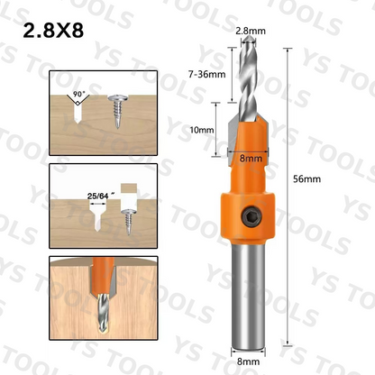Countersink Bit – Hex & Round Shank