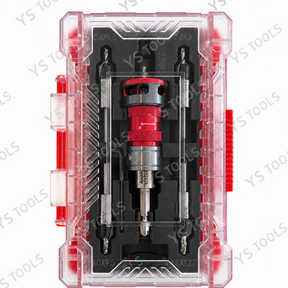 Solid Carbide Countersink Drill Bit Set with Adjustable Depth Stop – 5-Piece