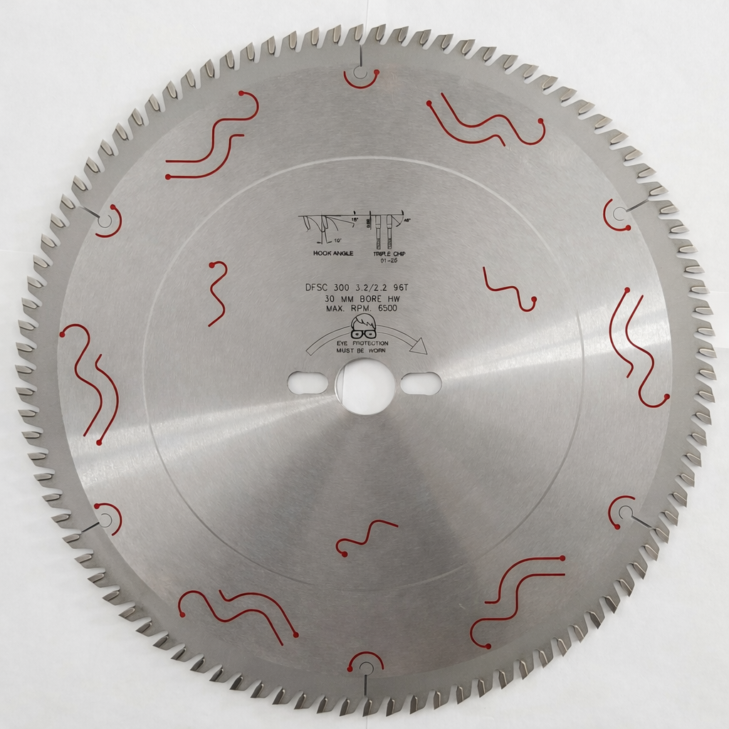 12" 96T TCG TCT Saw Blade – 30mm Bore – Panel & Melamine