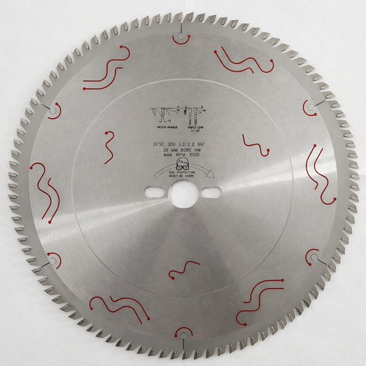 12" 96T TCG TCT Saw Blade – 30mm Bore – Panel & Melamine