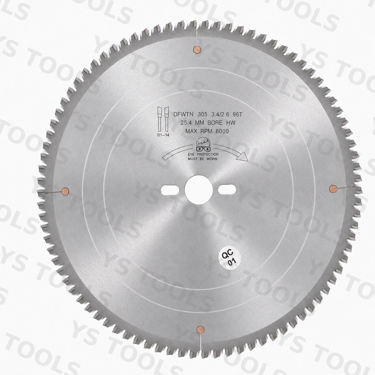 12" 96T HiATB Saw Blade – 25° Tooth Angle for Melamine & Laminated Panels | No Scoring Blade Required
