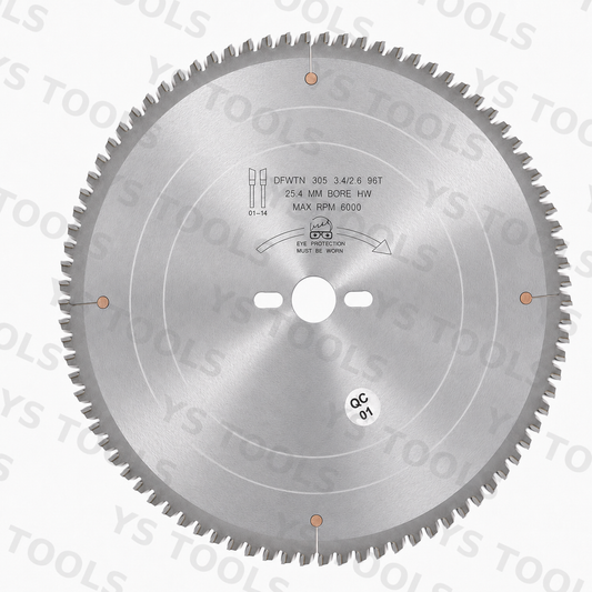 12" 96T HiATB Saw Blade – 25° Tooth Angle for Melamine & Laminated Panels | No Scoring Blade Required
