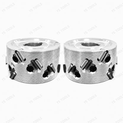 Pair of PCD Pre-Milling Cutter Heads with Disposable Blades – Left & Right Rotation for Edge Banding Machines