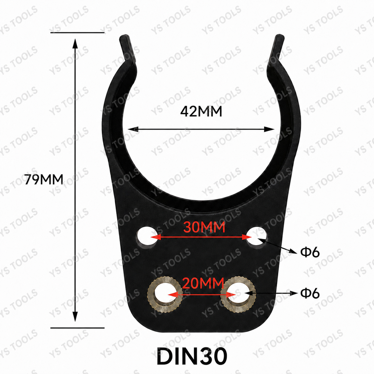 DIN30 CNC Tool Holder Fork
