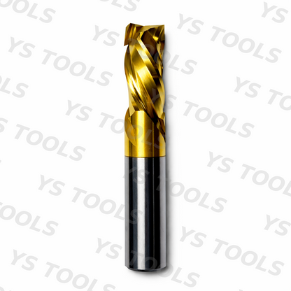 3/8" 3-Flute Solid Carbide End Mill – TiN – 3" OAL × 1.46" LOC
