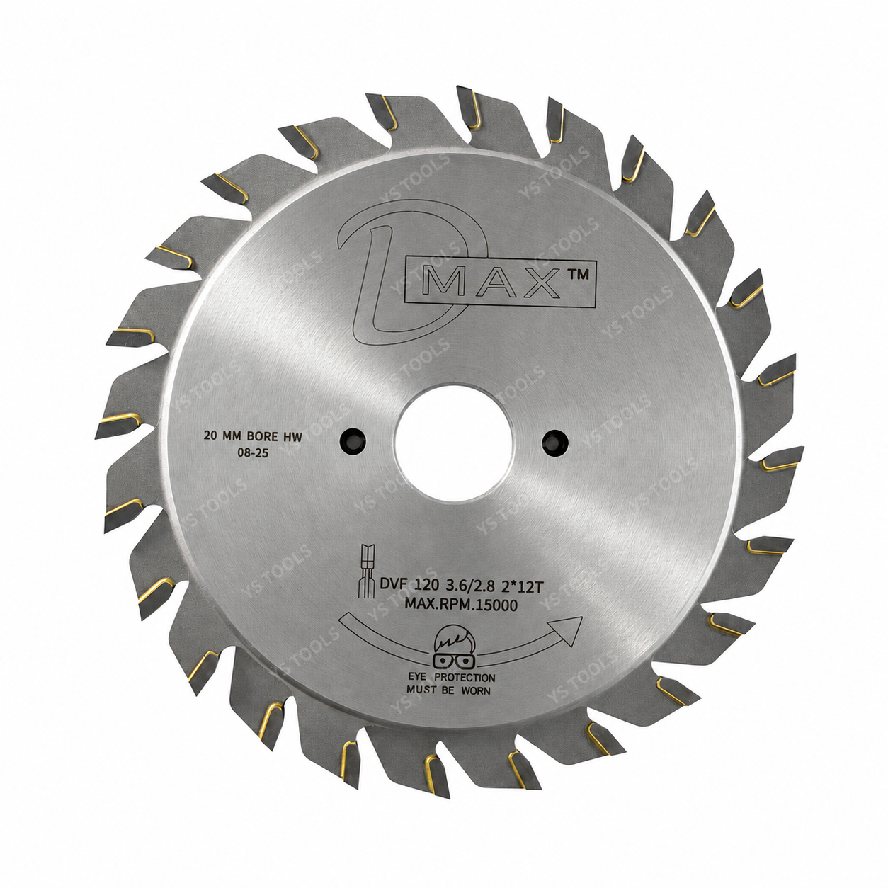 120mm 24T Adjustable Scoring Blade Set – Carbide Tipped – With Shim Kit
