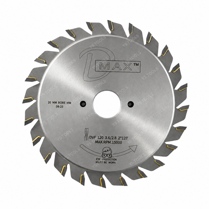 120mm 24T Adjustable Scoring Blade Set – Carbide Tipped – With Shim Kit