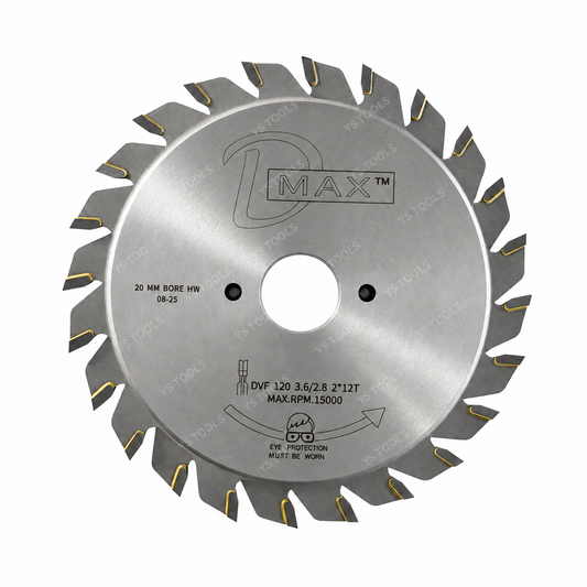 120mm 24T Adjustable Scoring Blade Set – Carbide Tipped – With Shim Kit
