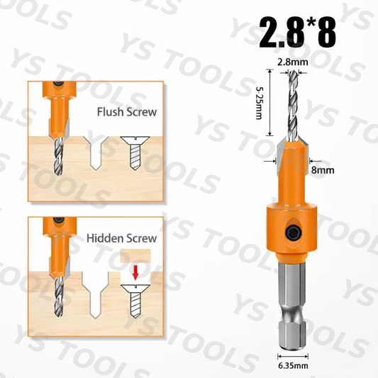 Countersink Bit – Hex & Round Shank
