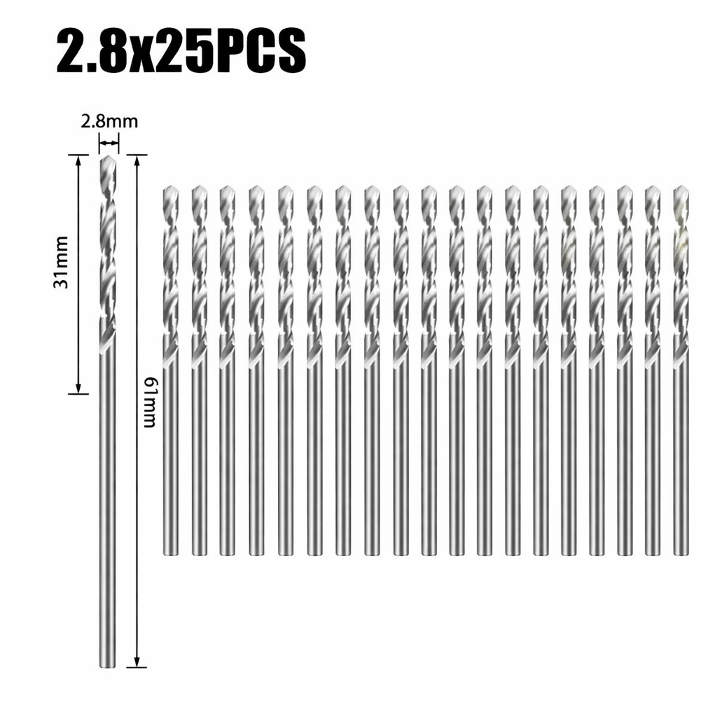 2.8mm Countersink Drill Bit Set – 25PCS