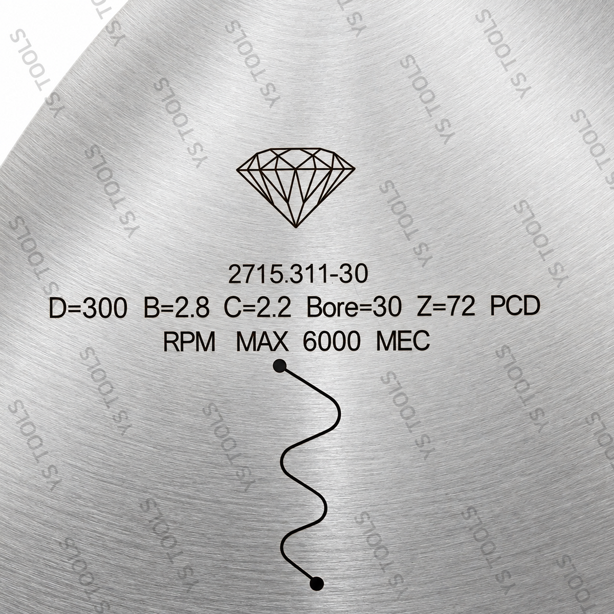 300mm (12") PCD Diamond Saw Blade – 72T, 30mm Bore | Long-Life Panel Cutting Blade| No Scoring Blade Required