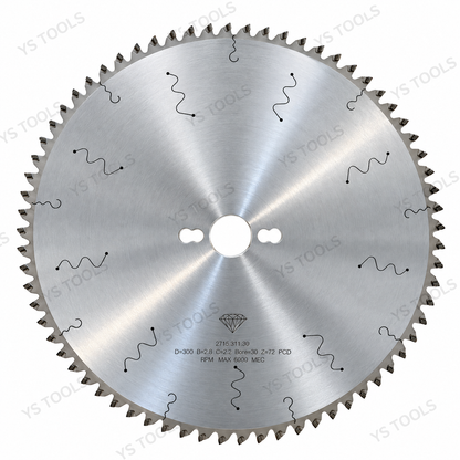 300mm (12") PCD Diamond Saw Blade – 72T, 30mm Bore | Long-Life Panel Cutting Blade| No Scoring Blade Required